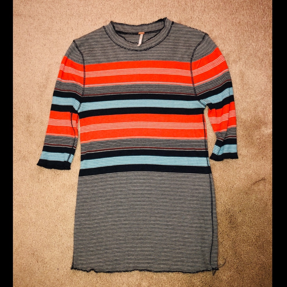 FREE PEOPLE retro ribbed fitted top 👚